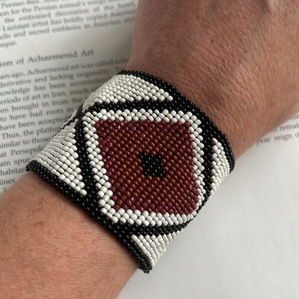 NWOT Handmade Loomed Beaded Cuff
